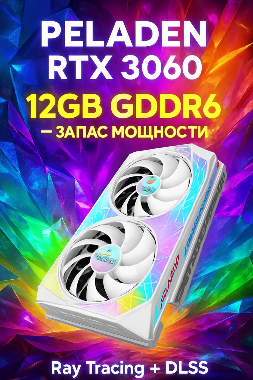 PELADNВидеокартаGeForceRTX306012ГБ(30612гб),LHR