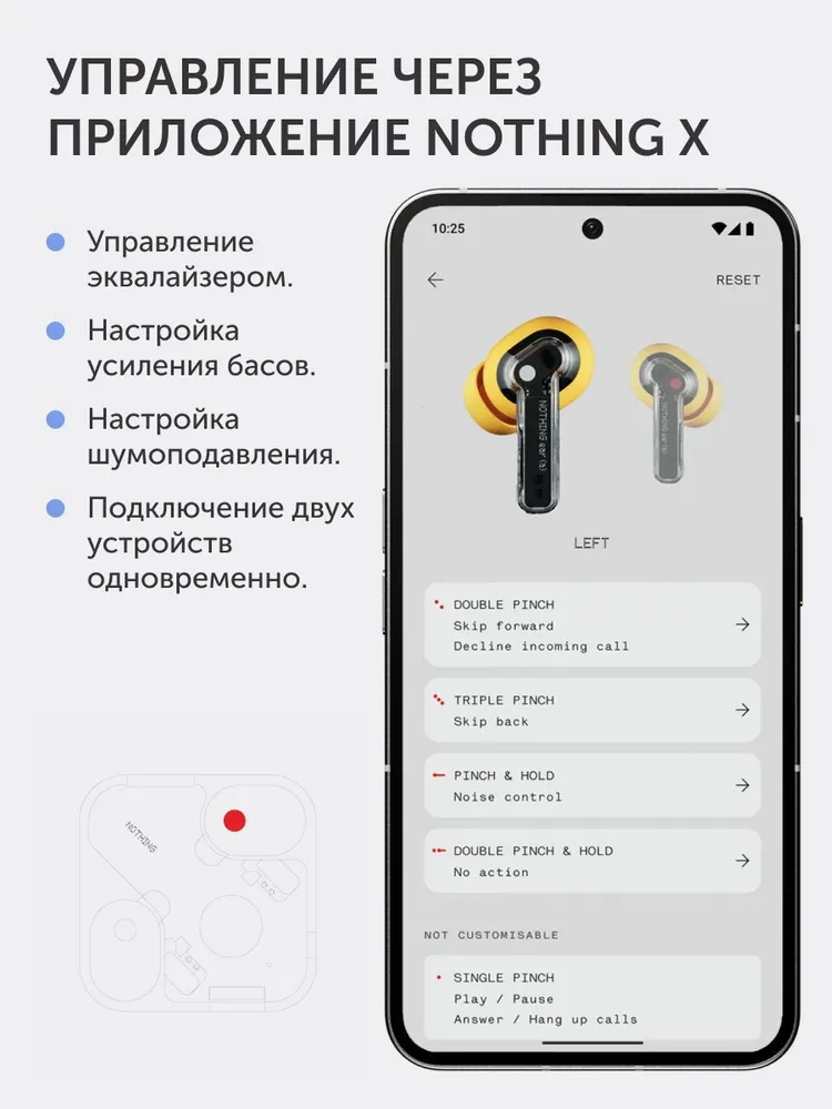 Беспроводные tws наушники Nothing ear (a) - Белые #4