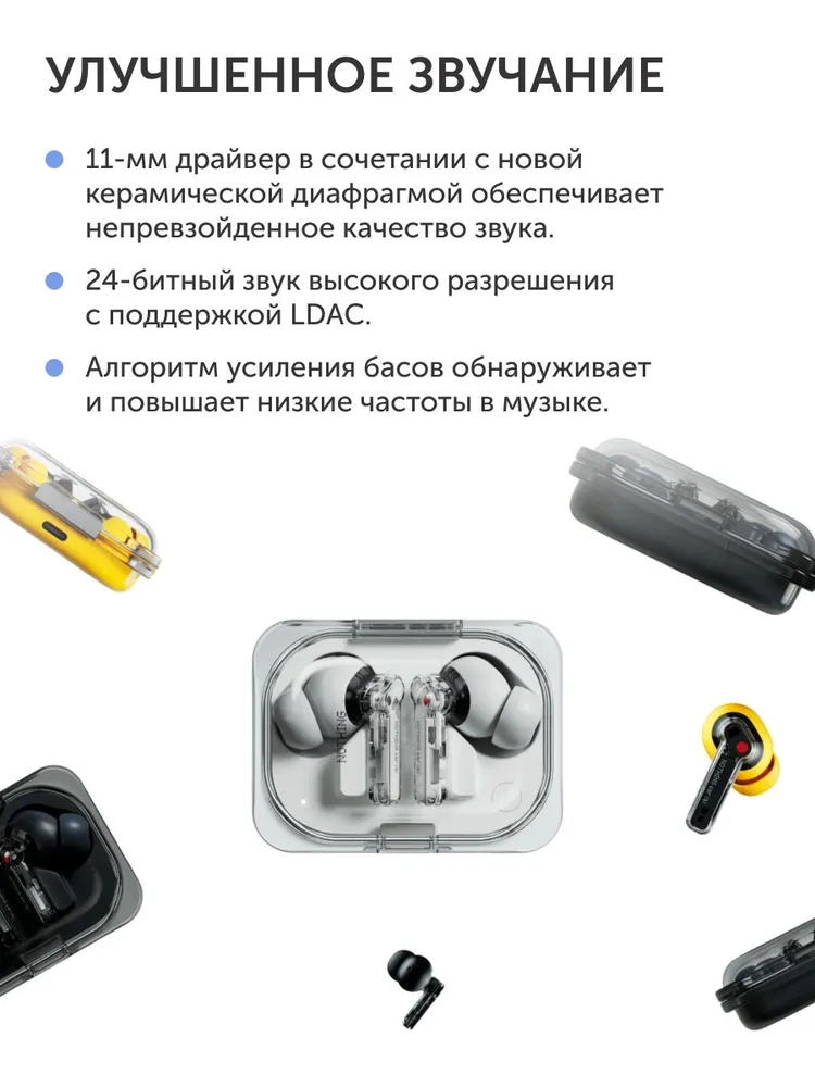 Беспроводные tws наушники Nothing ear (a) - Белые #2