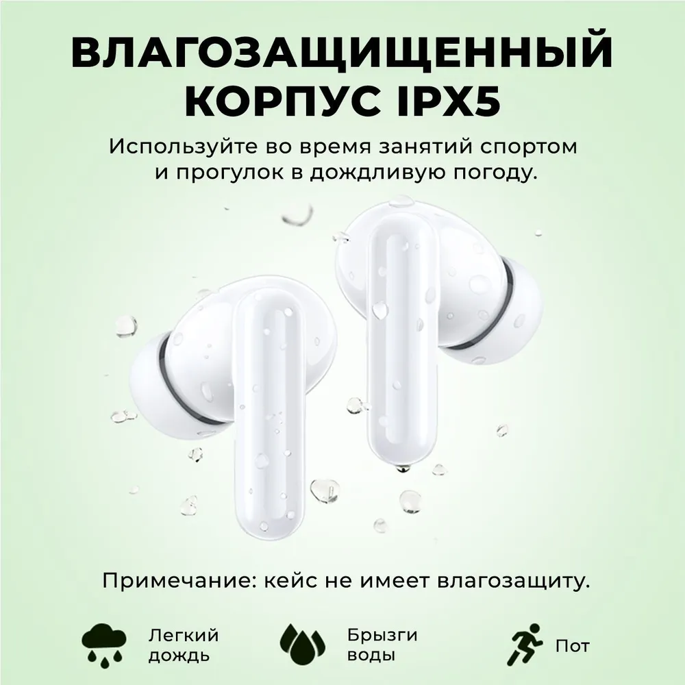 Наушники беспроводные UGREEN WS207 (45110) HiTune P3 True Wireless Earbuds. Цвет: белый  #8