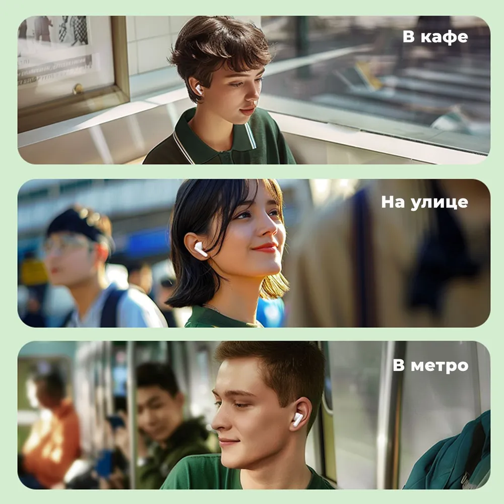 Наушники беспроводные UGREEN WS207 (45110) HiTune P3 True Wireless Earbuds. Цвет: белый  #9