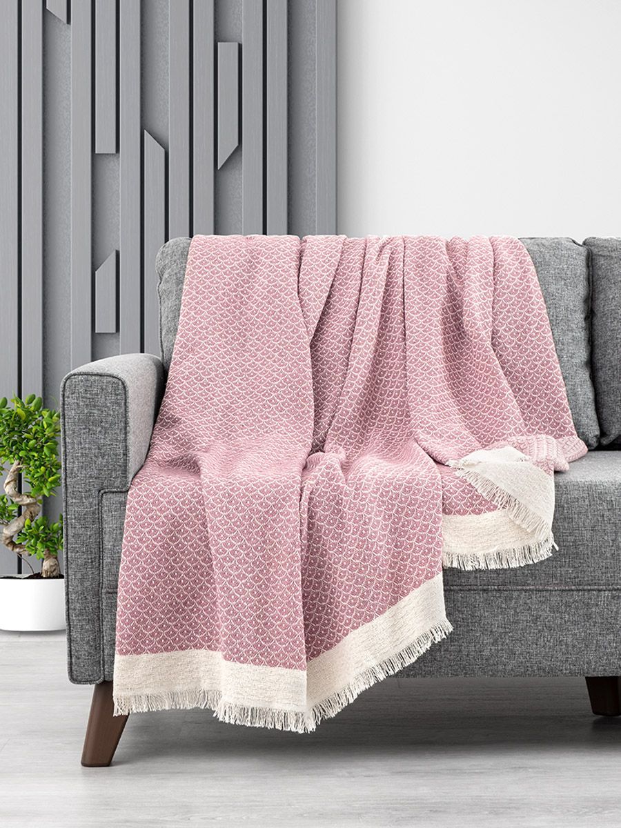 ПледKARNAхлопок80%ALARA170x200см,розовый