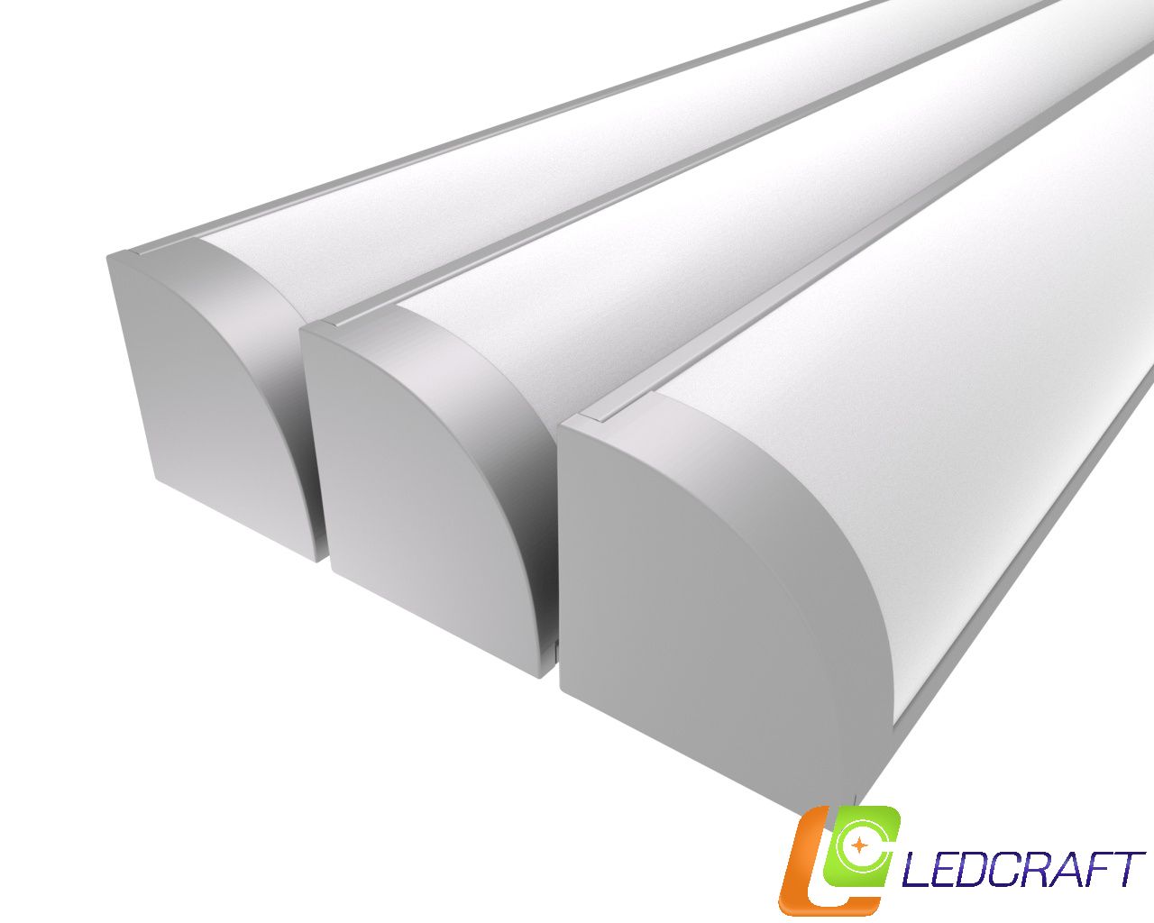 LedcraftLC-LPU1616M20-1x3Silverкомплектиз3штсеребро(1мпрофиль1мрассеиватель2заглушки2крепежа)