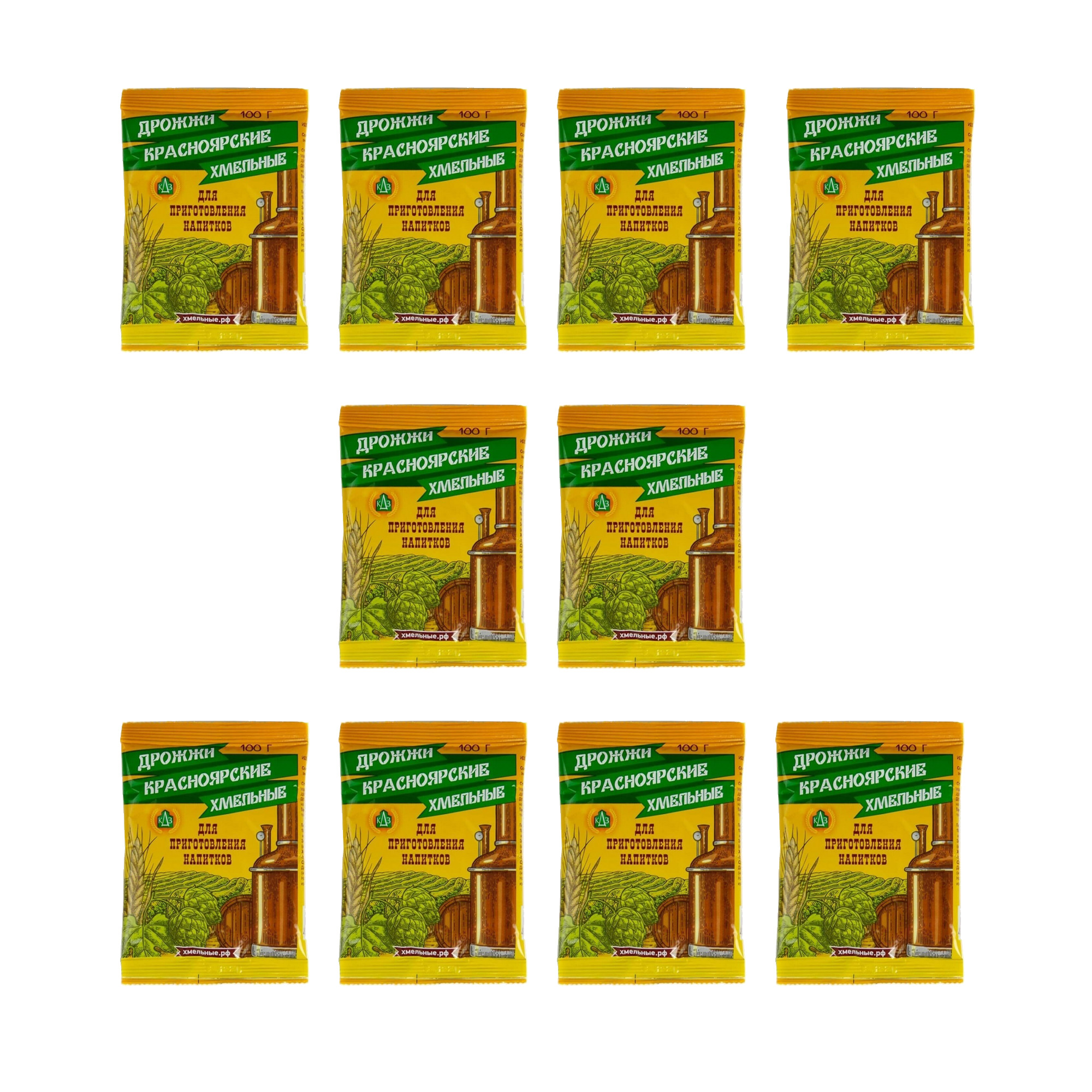 КрасноярскийдрожжевойзаводДрожжиСухиеактивные1000г.10шт.